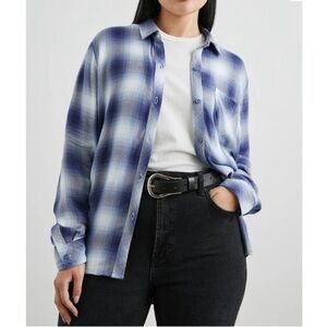 Rails Blue Hunter Flannel Shirt Size M